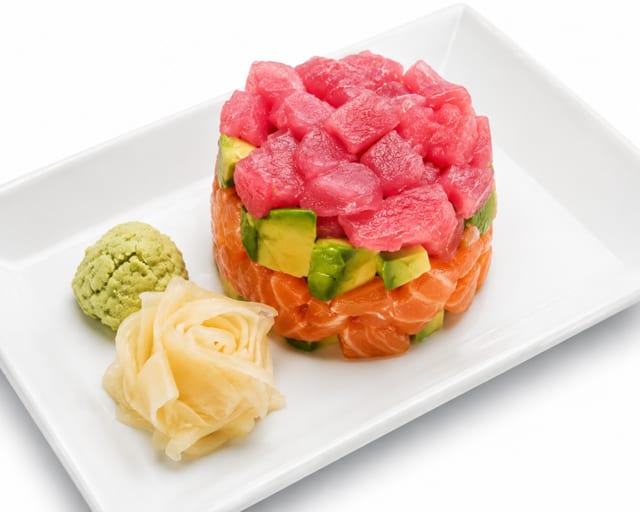 Tuna or Salmon Tartare.