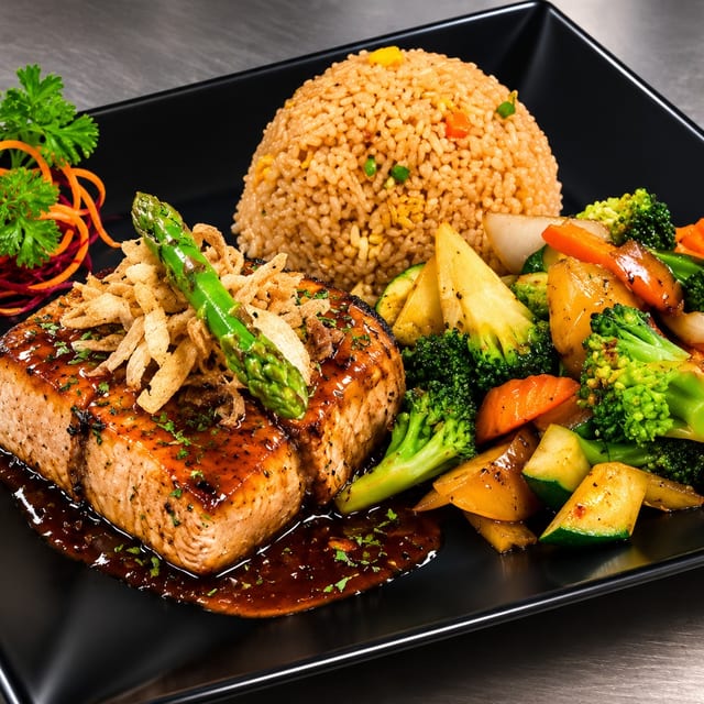 Hibachi Swordfish.