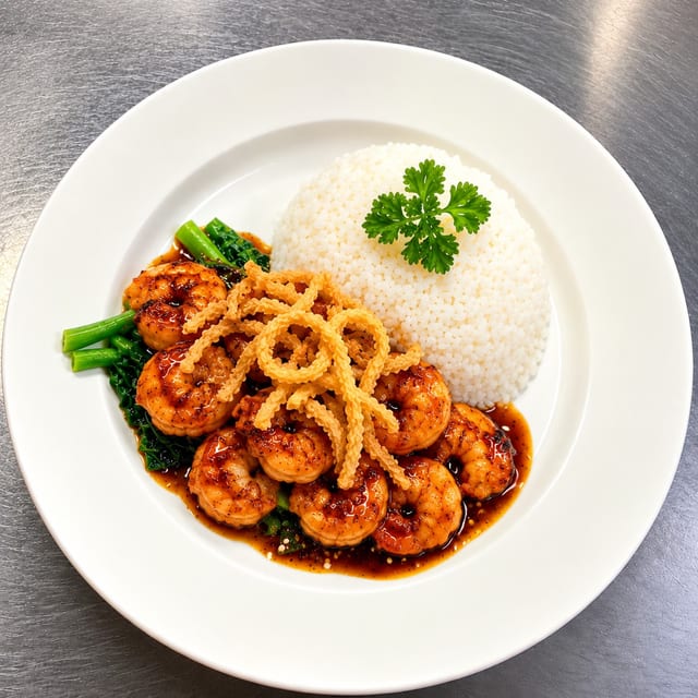 Shrimp Teriyaki.