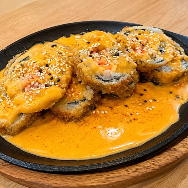 Spicy Tuna Deep Fried Roll.