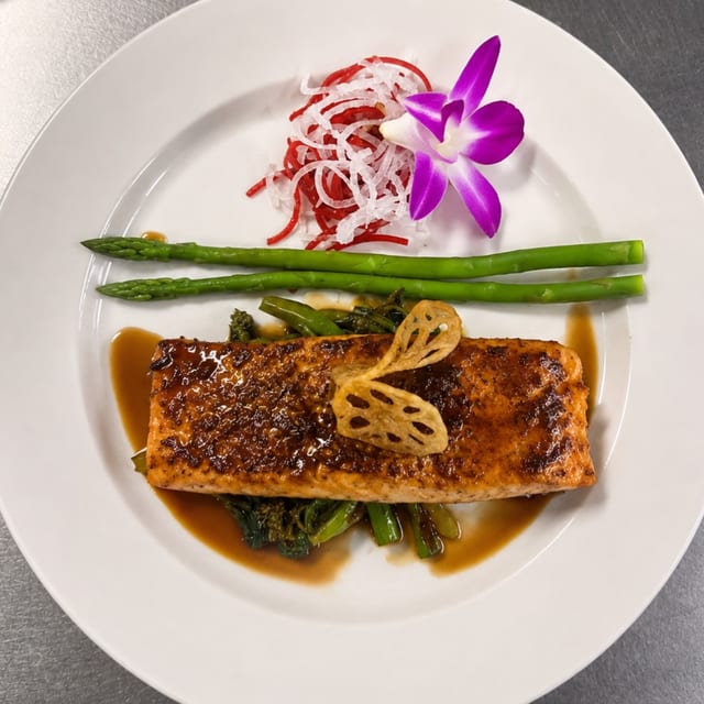 Salmon Teriyaki.