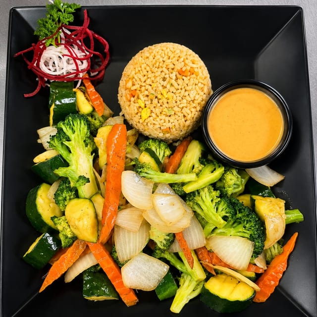 Hibachi Vegetables.