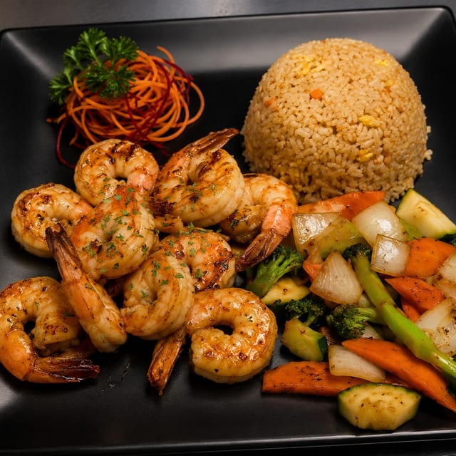 Hibachi Jumbo Shrimp.