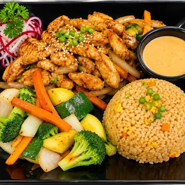 Hibachi Sukiyaki Chicken.