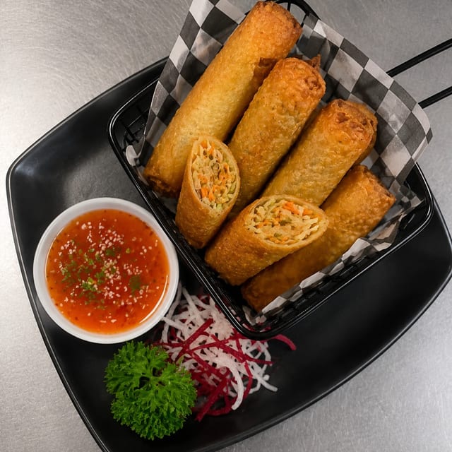 Fancy Egg Roll.
