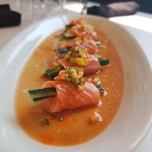 Salmon Carpaccio.