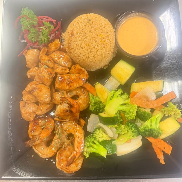 Hibachi Steak & Shrimp.