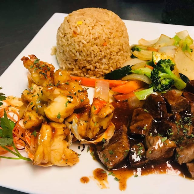 Hibachi Steak & Shrimp.