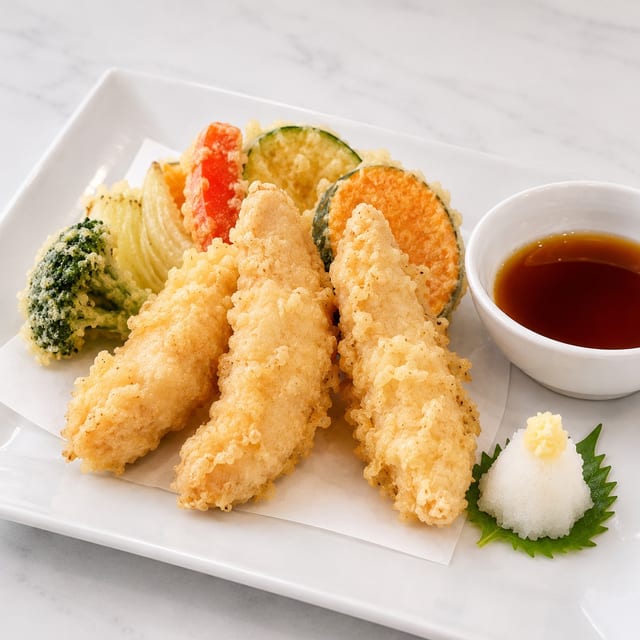L.Chicken & Veg. Tempura.