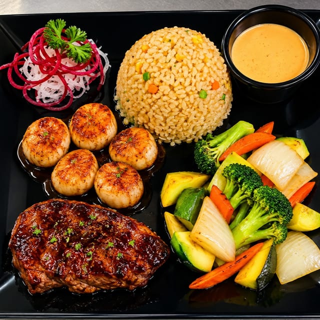 Filet Mignon & Scallop.