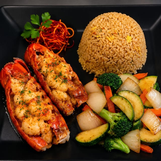 Hibachi Lobster.